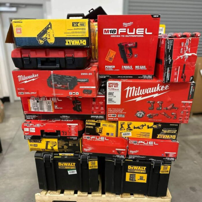 🌞Summer Sale is Heating Up!🏖️MIXED TOOLS PALLET – LOT ID: 251035 – Untested Customer Return